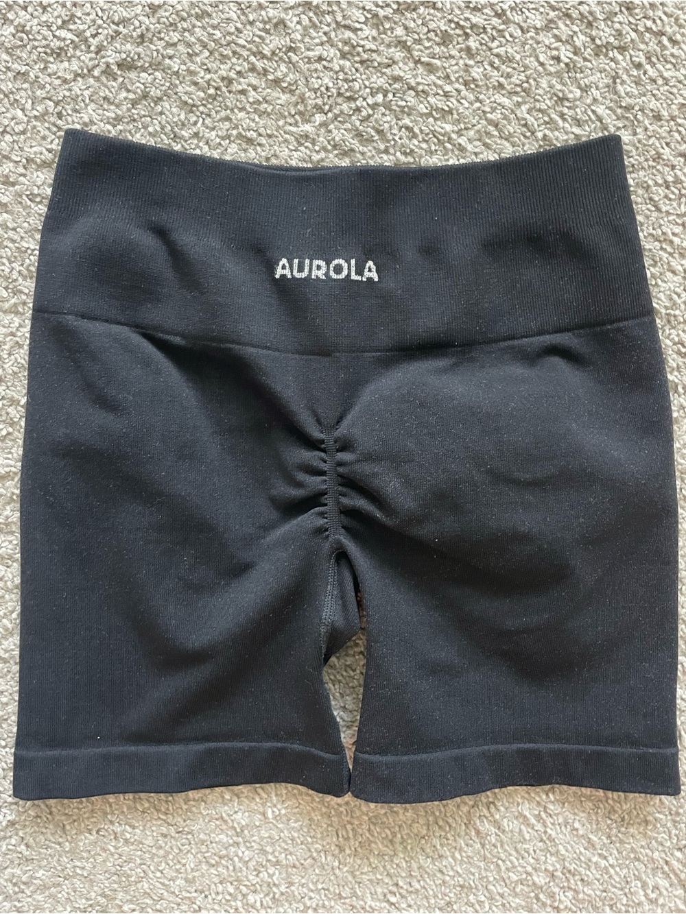 Aurola black biker shorts